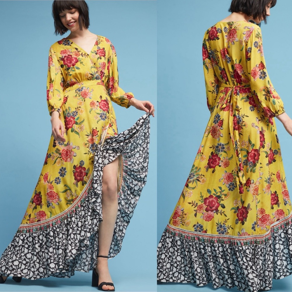 Farm Rio Sunlit Floral Maxi Dress